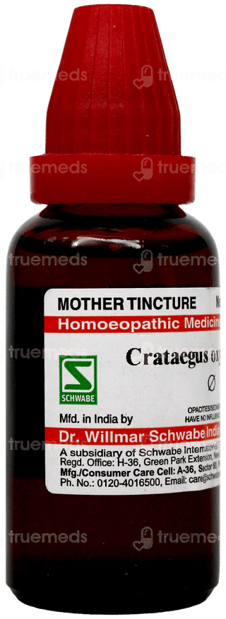 Dr Willmar Schwabe Crataegus Oxyacantha Q Mother Tincture 30Ml